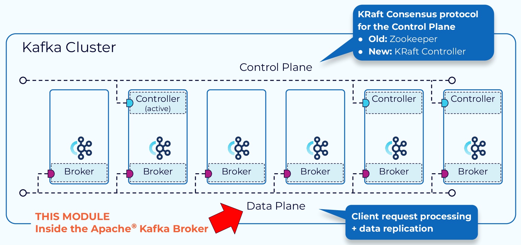 The control plane and the data plane